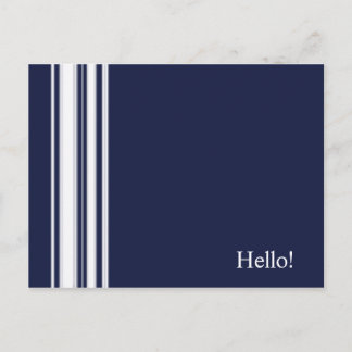 Blue Stripes Postcard