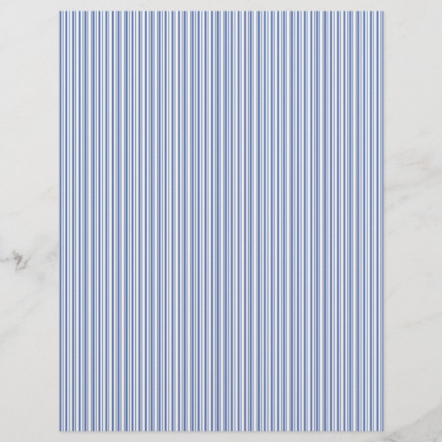 Blue stripes scrapbook paper design (Front)