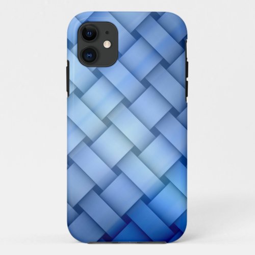 Blue stripes seamless art graphic design iPhone 11 case