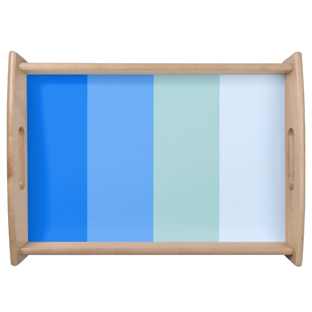 Blue Stripes Serving Tray (Front)