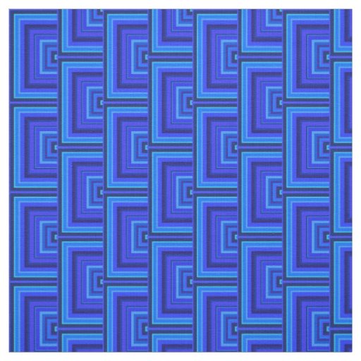 Blue stripes square scales pattern fabric