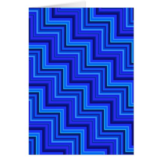 Blue stripes stairs pattern cards (Front)
