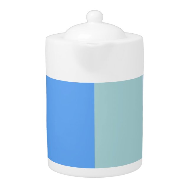 Blue Stripes Teapot (Front)