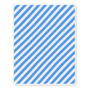 Blue Stripes Temporary Tattoos