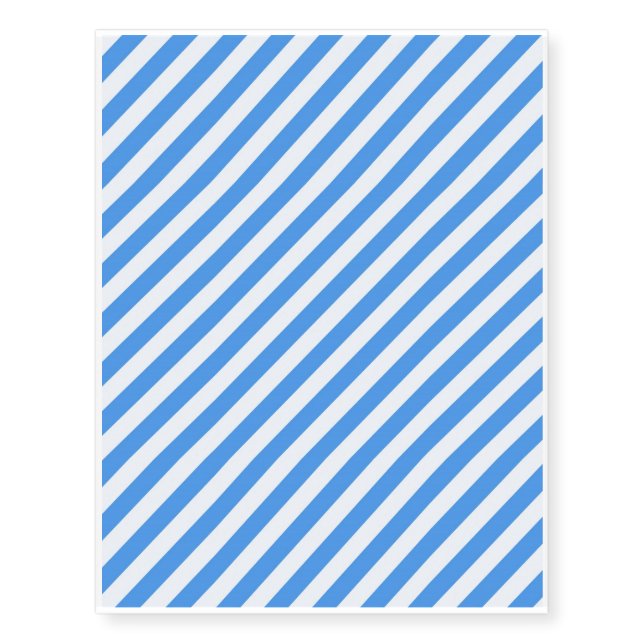 Blue Stripes Temporary Tattoos (Front)