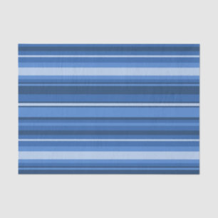 Blue stripes tissue paper