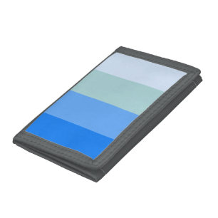 Blue Stripes Trifold Wallet