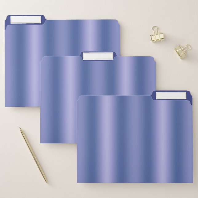 blue stripes vertical ombre gradient  file folder (Set)