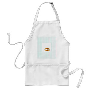 Blue Stripes - Wedding Rings Adult Apron