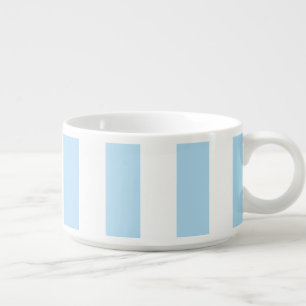 Blue Stripes, White Stripes, Striped Pattern Bowl