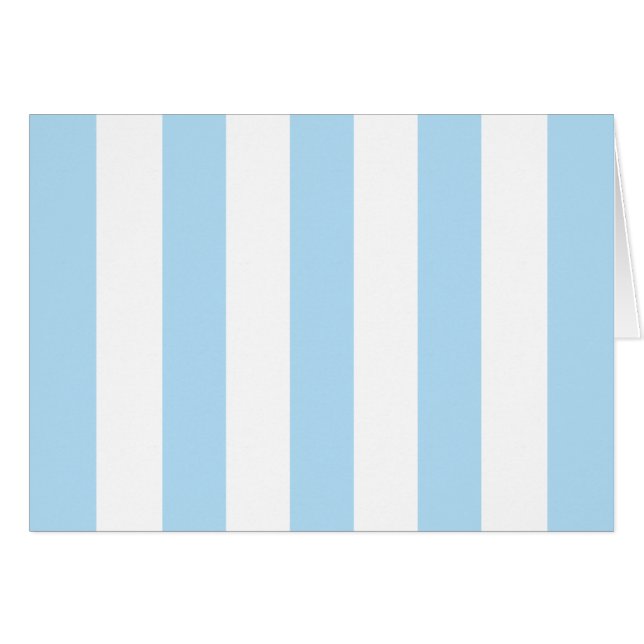 Blue Stripes, White Stripes, Striped Pattern Cards (Front Horizontal)
