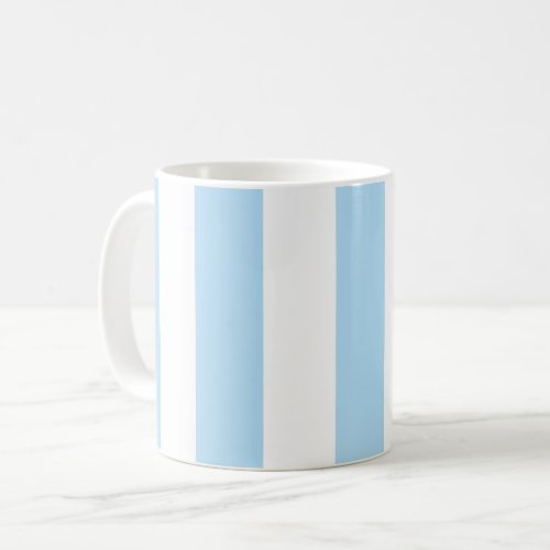 Blue Stripes White Stripes Striped Pattern Coffee Mug