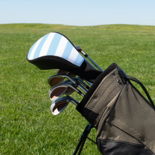 Blue Stripes, White Stripes, Striped Pattern Golf Head Cover