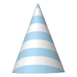 Blue Stripes, White Stripes, Striped Pattern Party Hat