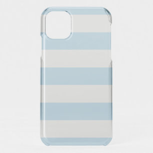 Blue Stripes, White Stripes, Striped Pattern iPhone 11 Case