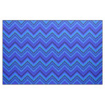 Blue stripes zigzag pattern fabric