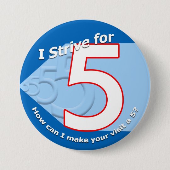 Blue Strive for 5 Buttons