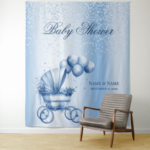 Blue Stroller Backdrop