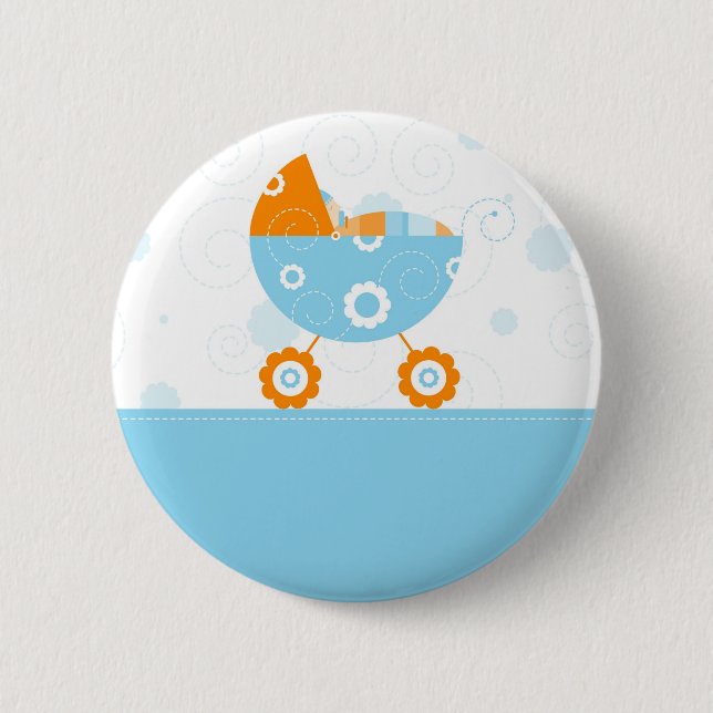 Blue Stroller Button (Front)