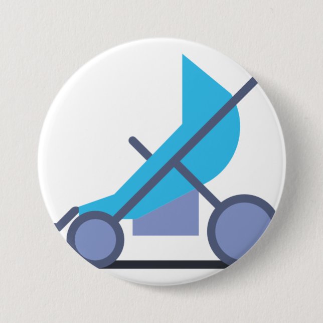 blue stroller button (Front)
