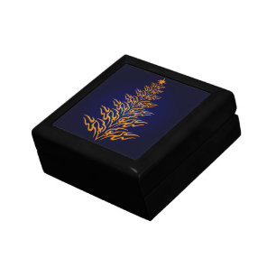 Blue Stylish Christmas Tree Gift Box