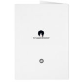 Blue Stylish Christmas Tree Greetings Card (Back)