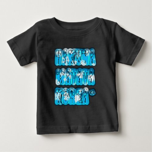 Blue stylish vintage Zombi  Design Hakuna Matata K Baby T_Shirt