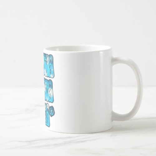 Blue stylish vintage Zombi  Design Hakuna Matata K Coffee Mug