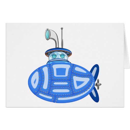 Blue Submarine Cards (Front Horizontal)