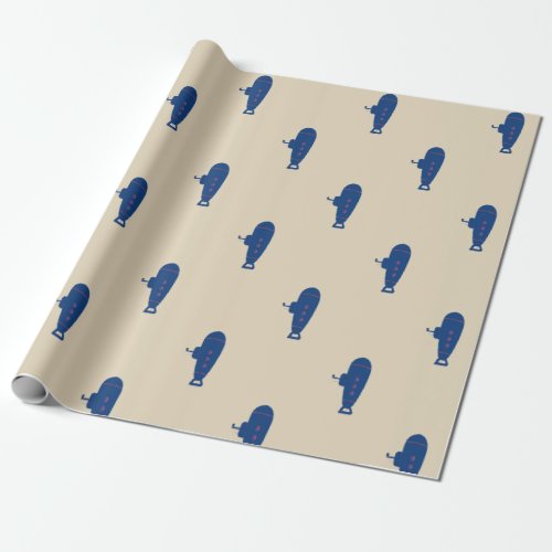 Blue Submarine Wrapping Paper