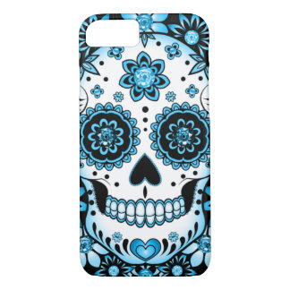 Blue Sugar Skull iPhone 8/7 Case