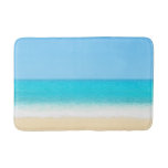 Blue Summer Beach Bath Mat
