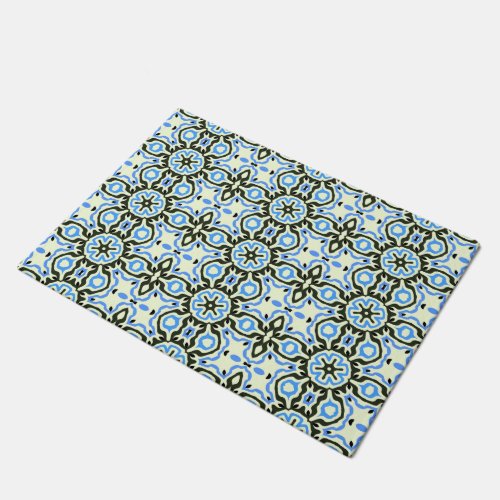 Blue Summer Prints Doormat