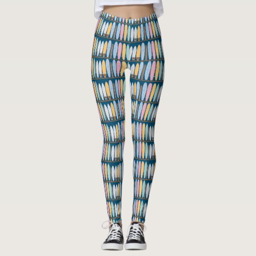 Blue Summer Surfboards Leggings