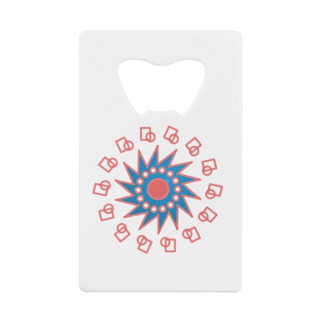 Blue Sun Credit Card Bottle Opener (Front)