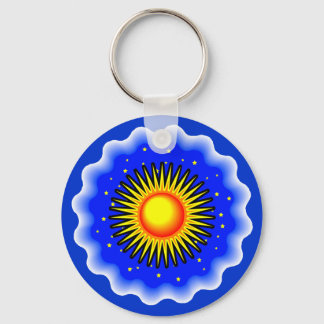 Blue Sun Keychain