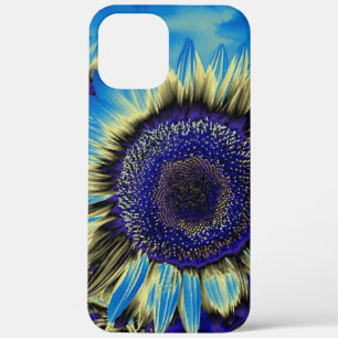 Blue Sunflower iPhone 12 Pro Max Case