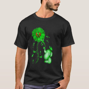Blue Sunflower Elephant Spread Mental Health Aware T-Shirt