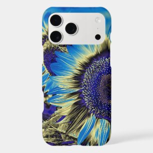 Blue Sunflower iPhone 17 Pro Max Case