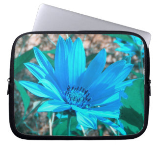 Blue Sunflower Laptop Sleeve