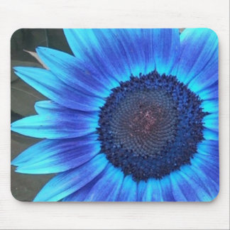 Blue Sunflower Mouse pad