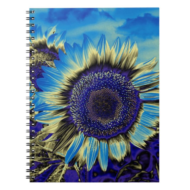 Blue Sunflower Notebook (Front)
