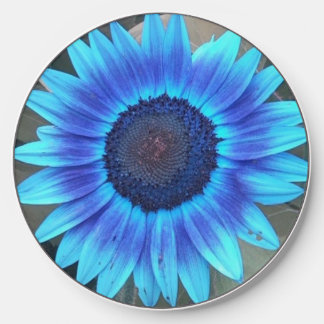 Blue Sunflower Wireless Charger