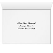 Blue Sunflowers Design Floral Photo Card (Inside Horizontal (Bottom))