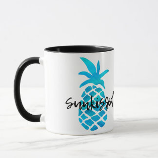 Blue Sunkissed Pineapple Mug