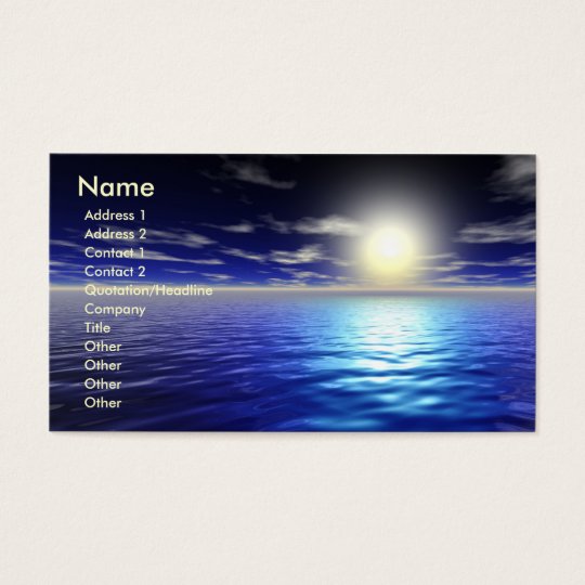 Blue Sunrise Business Card