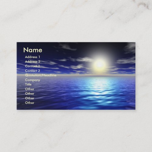 Blue Sunrise Business Card Templates