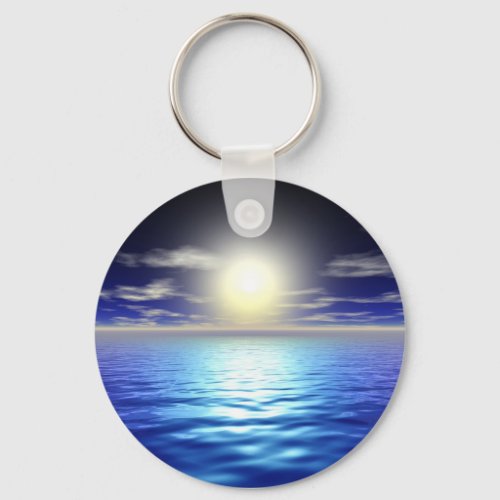 Blue Sunrise Keychain