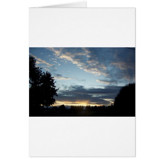 Blue Sunset Dreams Greeting Card (Front)