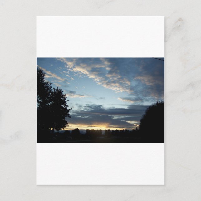Blue Sunset Dreams Postcard (Front)